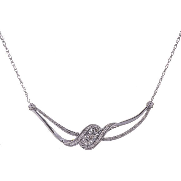 Sterling Silver Diamond 0.25ct Necklace - Picture 1 of 2